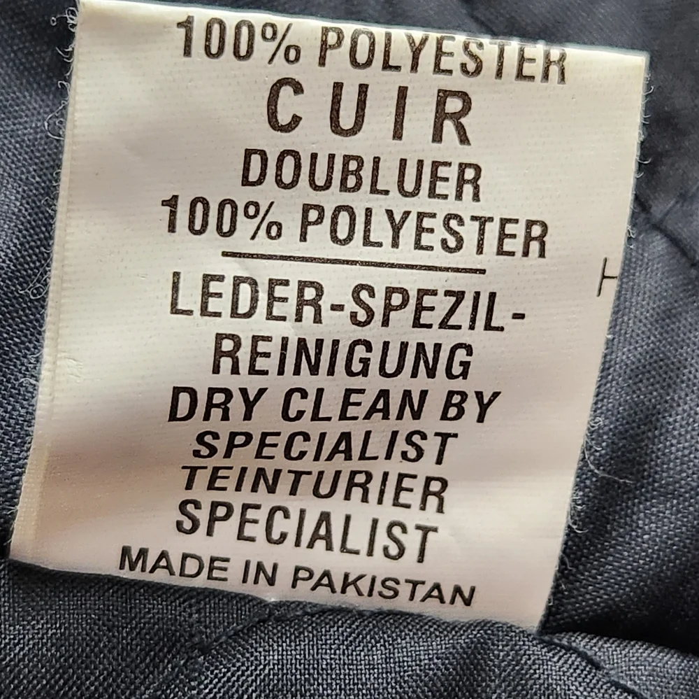 Antelope Creek Vintage Black Leather Moto Riding Jacket Braided HD Womens Size M